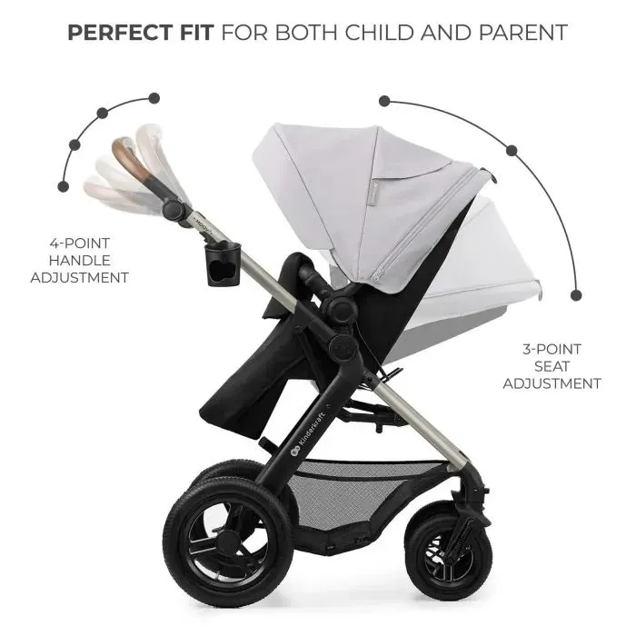 Коляска Kinderkraft 3 в 1 Moov 2 Air Moonlight Grey (KSMOOV02GRY0000) (5902533925766) зображення 6
