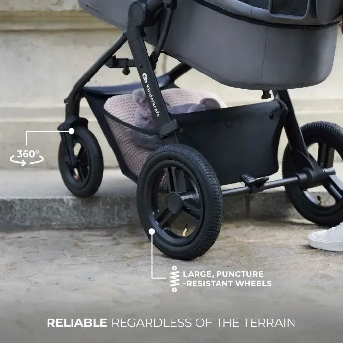 Коляска Kinderkraft 3 в 1 Moov 2 Air Moonlight Grey (KSMOOV02GRY0000) (5902533925766) зображення 8