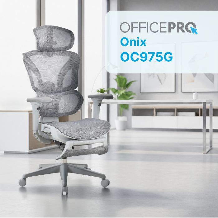 Офісне крісло OfficePro Onix OC975B Black (OC975B) зображення 7