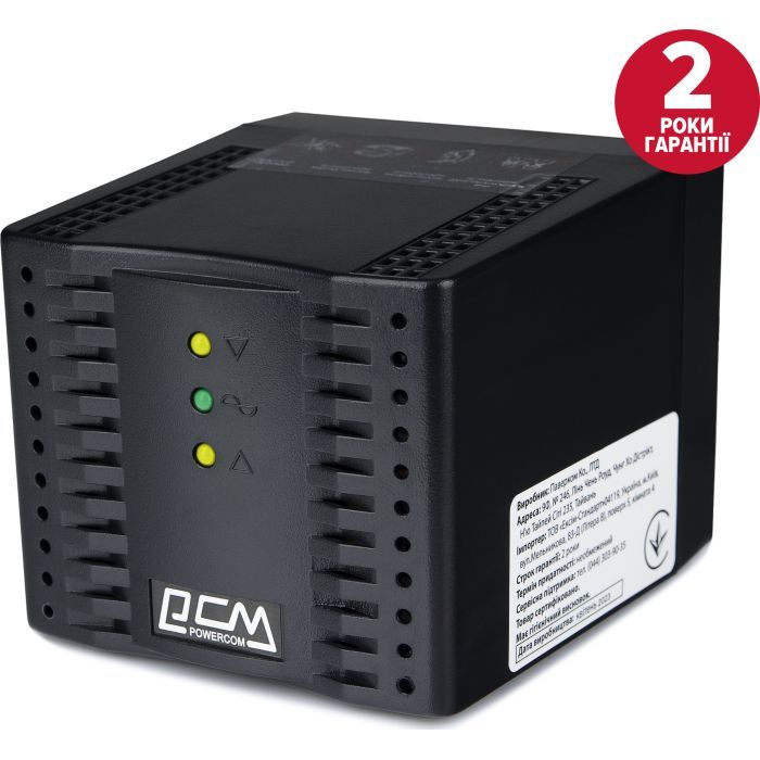 Стабилизатор Powercom TCA-600 black изображение 3