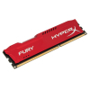 Модуль пам'яті для комп'ютера DDR3 4Gb 1600 MHz HyperX Fury Red Kingston Fury (ex.HyperX) (HX316C10FR/4) зображення 2