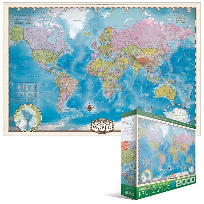 Пазл Eurographics Карта Мира (8220-0557)