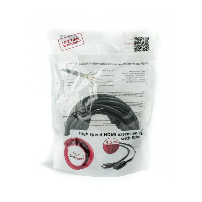 Кабель мультимедийный HDMI male to female 3.0m Cablexpert (CC-HDMI4X-10) изображение 2