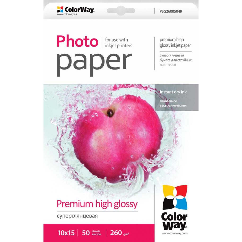 Фотобумага ColorWay 10x15 (ПГС260-50) (PSG2600504R)