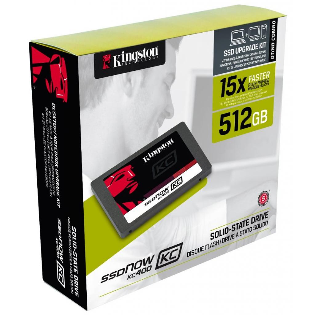Накопичувач SSD 2.5" 512GB Kingston (SKC400S3B7A/512G) зображення 4