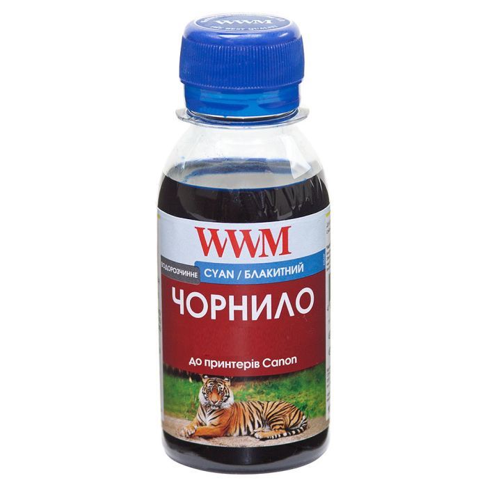 Чернила WWM Canon/HP/Lexmark 1000г Cyan Water-soluble (U06/C-4)