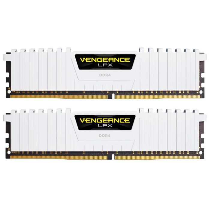 Модуль памяти для компьютера DDR4 16GB (2x8GB) 3000 MHz LPX White Corsair (CMK16GX4M2B3000C15W)