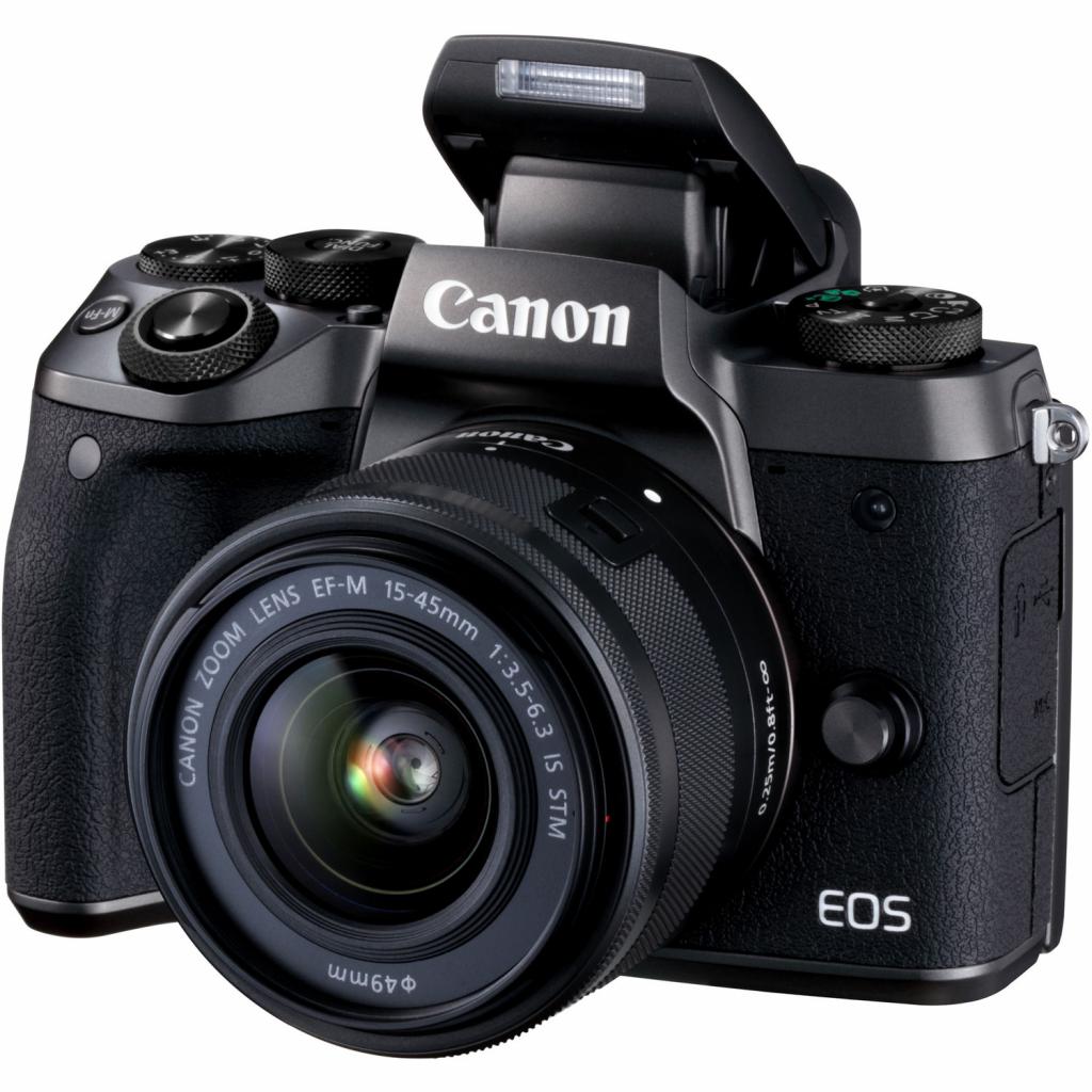 Цифровий фотоапарат Canon EOS M5 15-45 IS STM Black Kit (1279C046) зображення 3