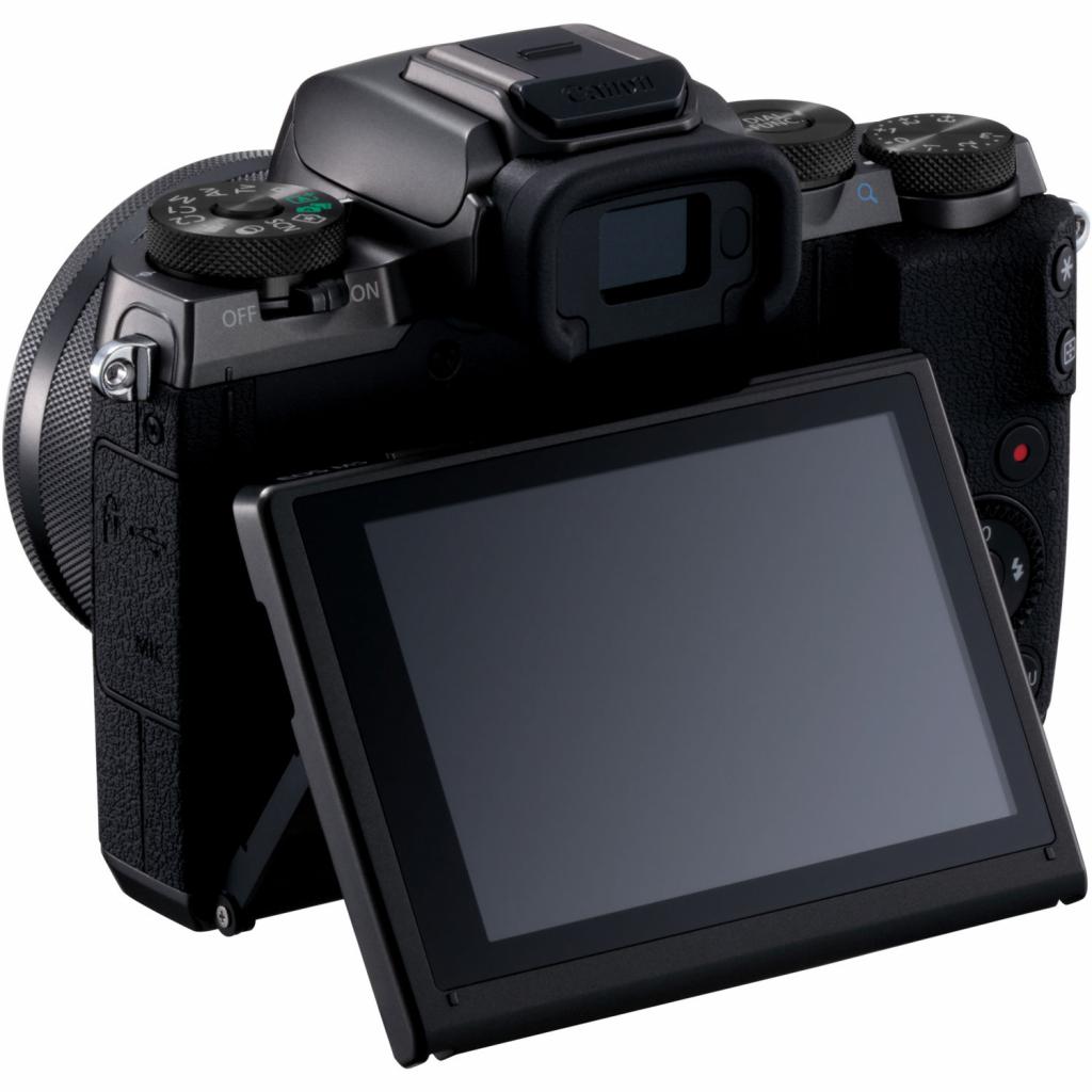 Цифровий фотоапарат Canon EOS M5 15-45 IS STM Black Kit (1279C046) зображення 5
