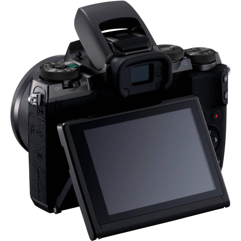 Цифровий фотоапарат Canon EOS M5 15-45 IS STM Black Kit (1279C046) зображення 6