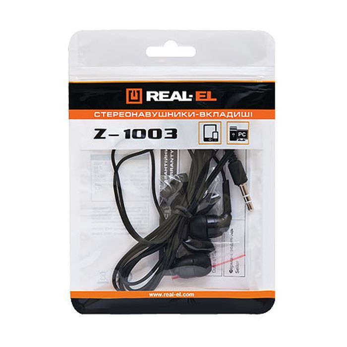 Навушники REAL-EL Z-1003 Black (EL124200016) зображення 3