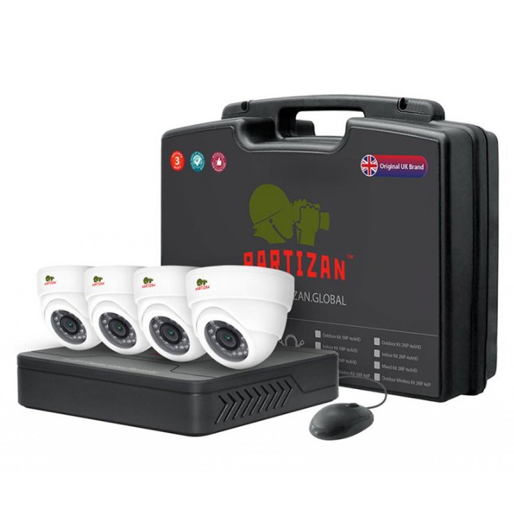Комплект відеоспостереження Partizan Indoor Kit 2MP 4xAHD (81228)