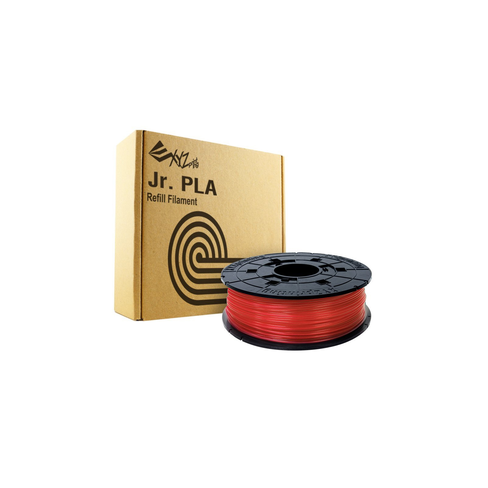 Пластик для 3D-принтера XYZprinting PLA(NFC) 1.75мм/0.6кг Filament, Clear Red (RFPLCXEU02A) зображення 2