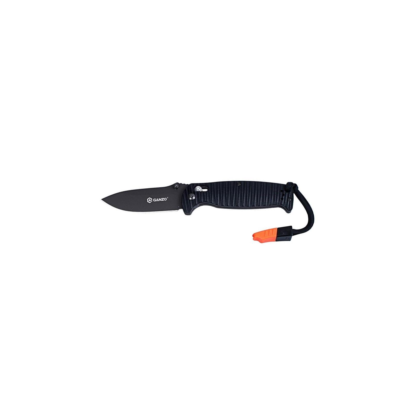 Нож Ganzo G7412P-WS черный (G7412P-BK-WS)