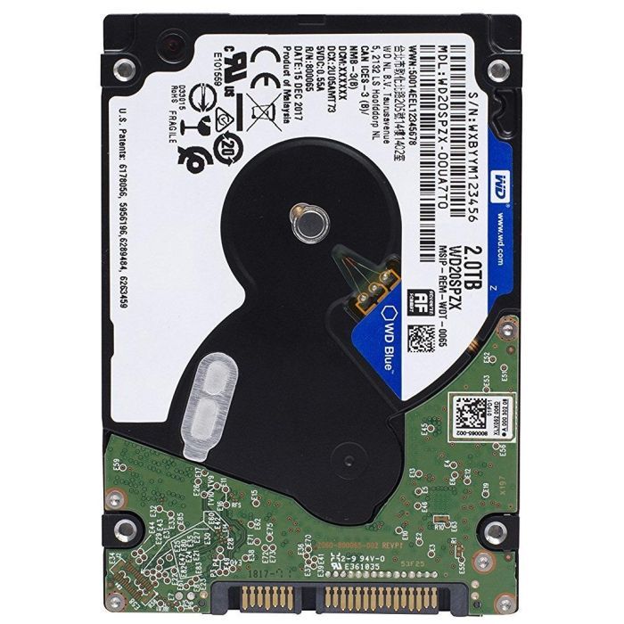 Жесткий диск для ноутбука 2.5" 2TB WD (WD20SPZX) изображение 2