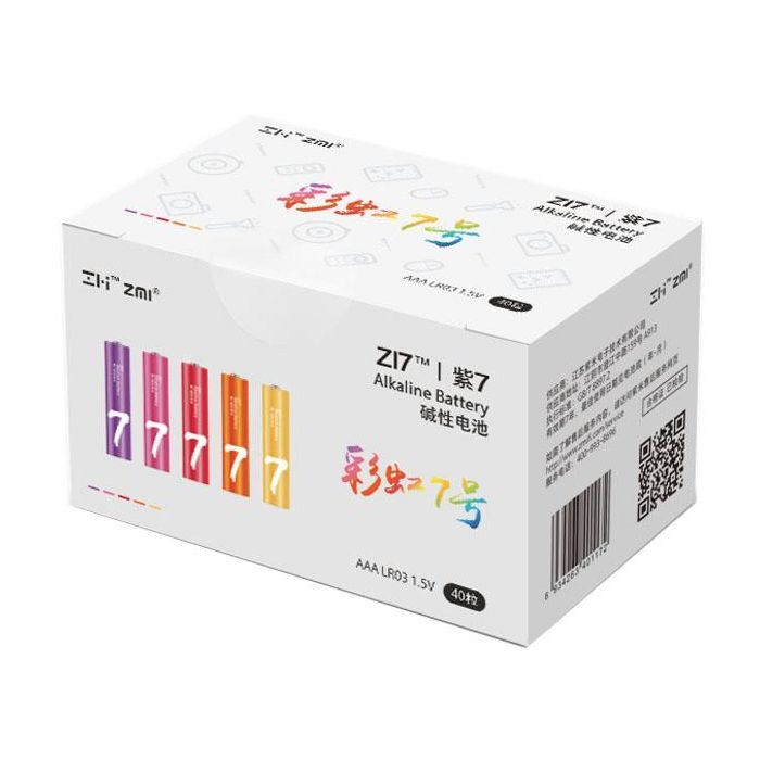 Батарейка ZMI ZI7 Rainbow AAA batteries * 40 (AA740)