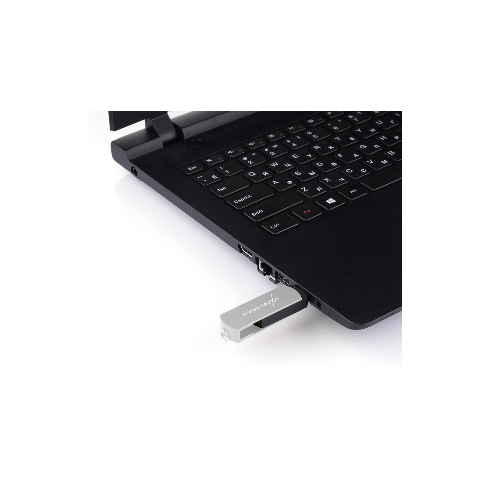 USB флеш накопитель eXceleram 32GB P2 Series Silver/Black USB 2.0 (EXP2U2SIB32) изображение 7