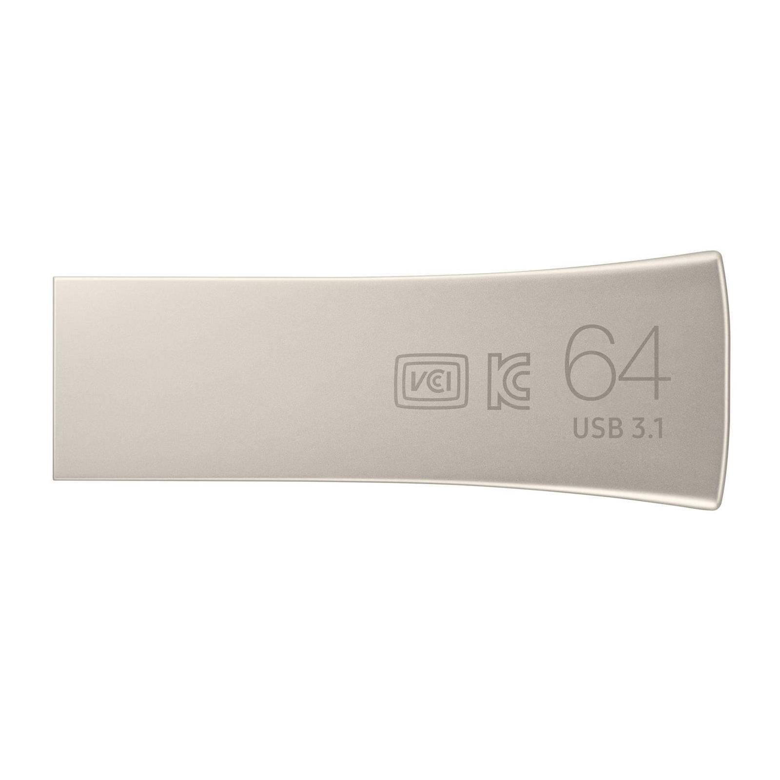 USB флеш накопичувач Samsung 64GB Bar Plus Silver USB 3.1 (MUF-64BE3/APC) зображення 2