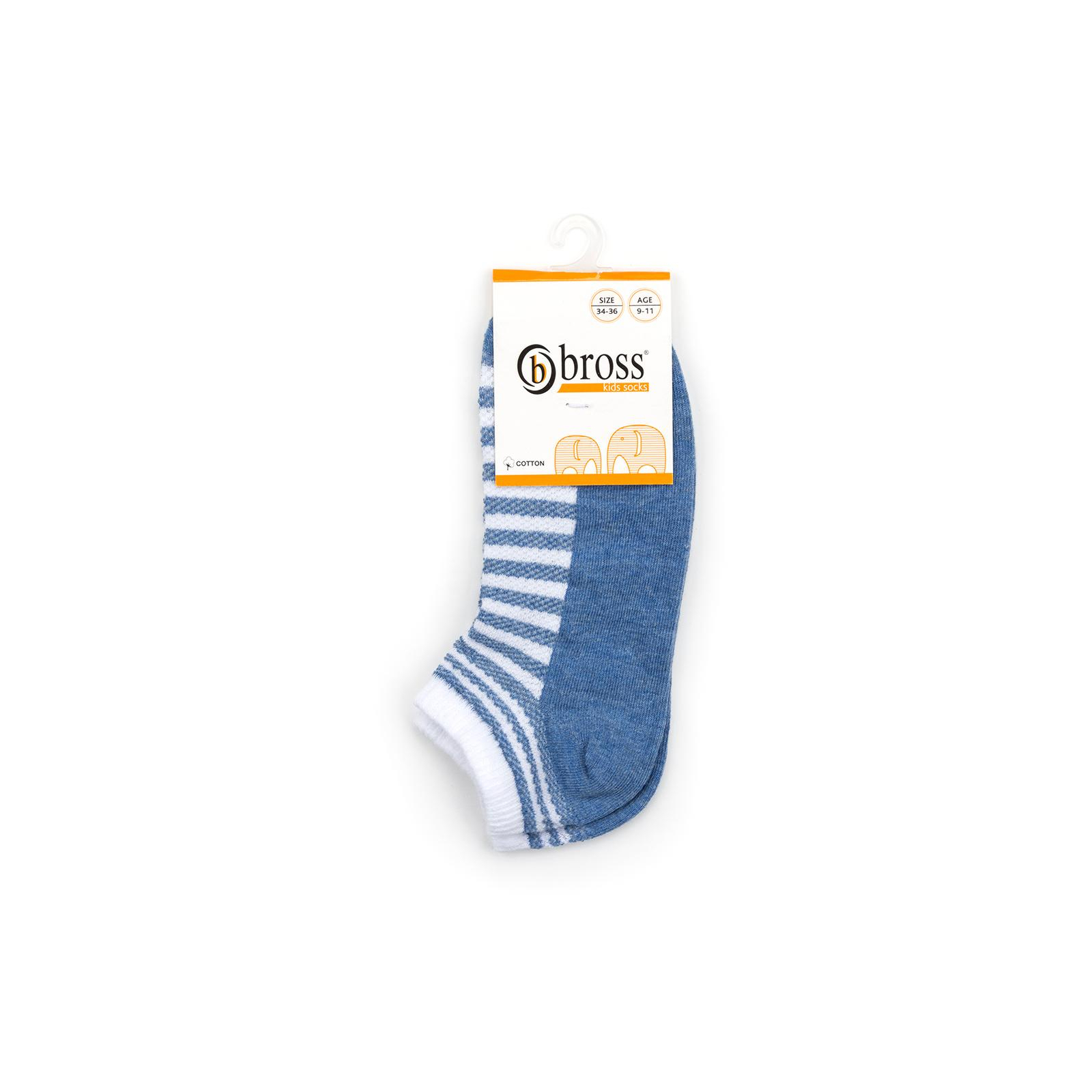 Шкарпетки дитячі Bross смугасті (14716-5-7B-blue) зображення 3