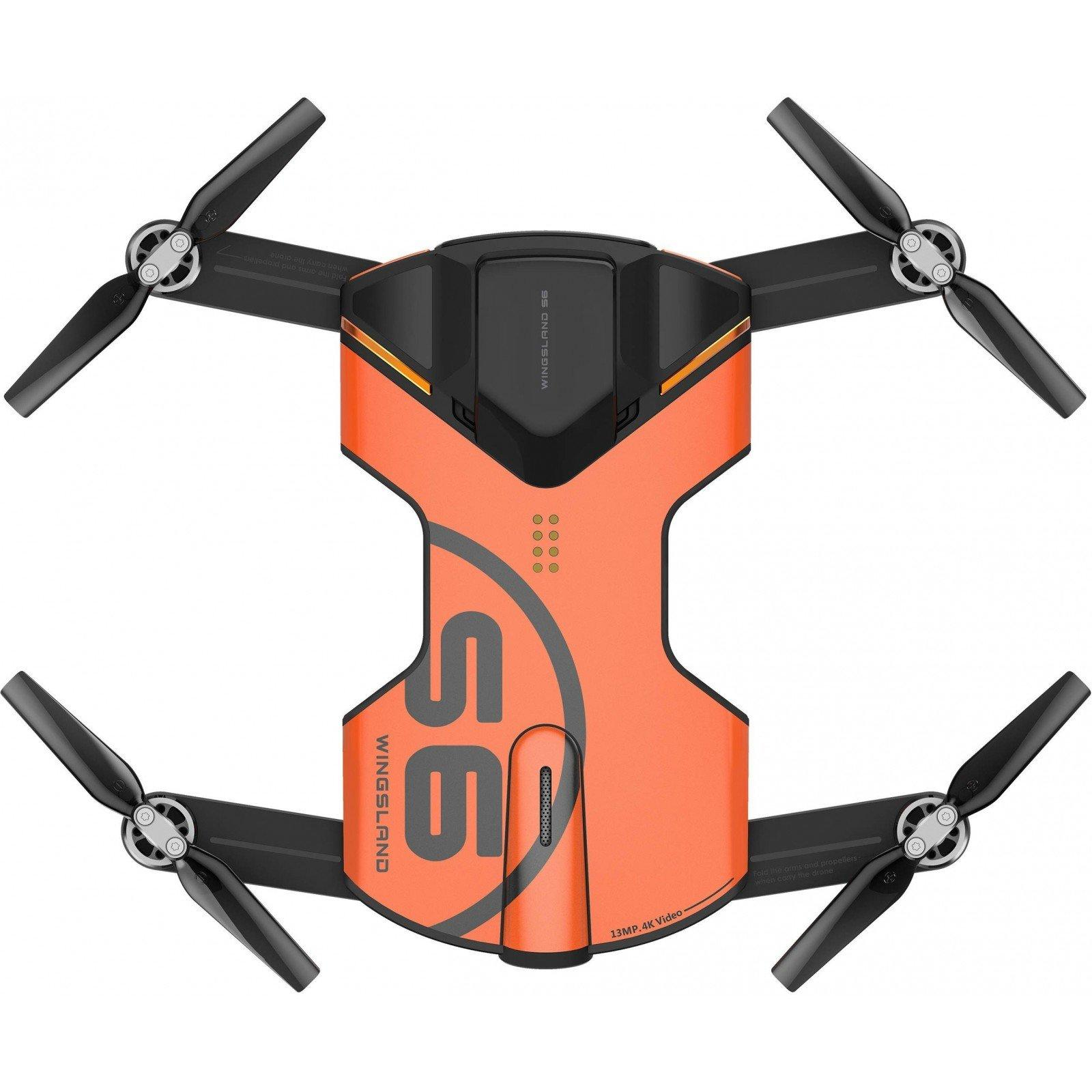 Квадрокоптер Wingsland S6 GPS 4K Pocket Drone (Orange) изображение 3