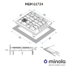 Варочная поверхность Minola MGM 61724 I изображение 7