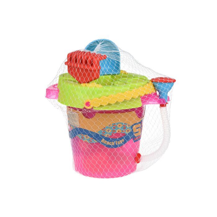 Игрушка для песка Same Toy 6 ед Ведерко розовое (976Ut-1) изображение 5
