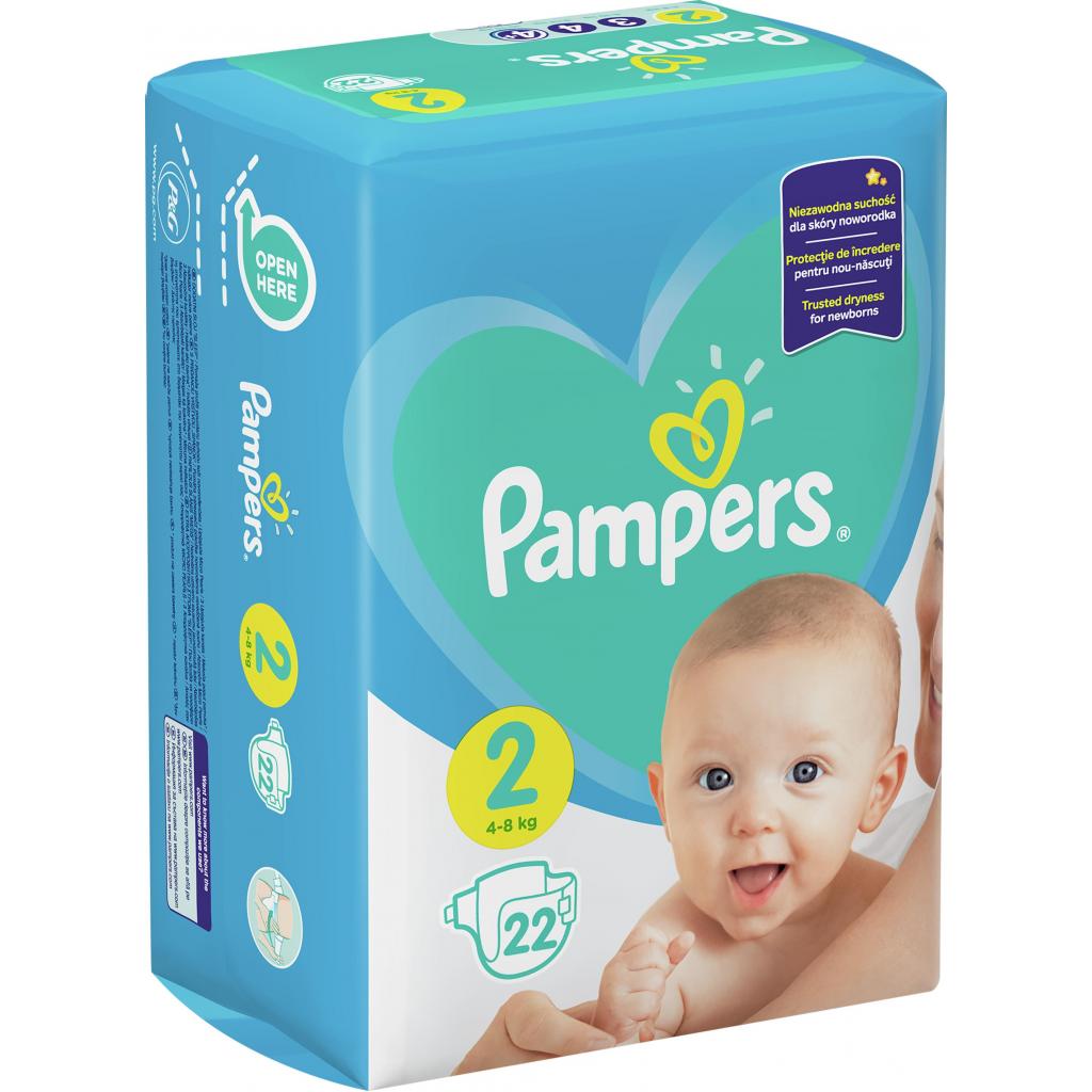 Підгузки Pampers New Baby Mini Размер 2 (4-8 кг), 22 шт. (8001090909800) зображення 2