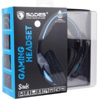 Наушники Sades SNUK Black/Blue (SA902-B-BL) изображение 8
