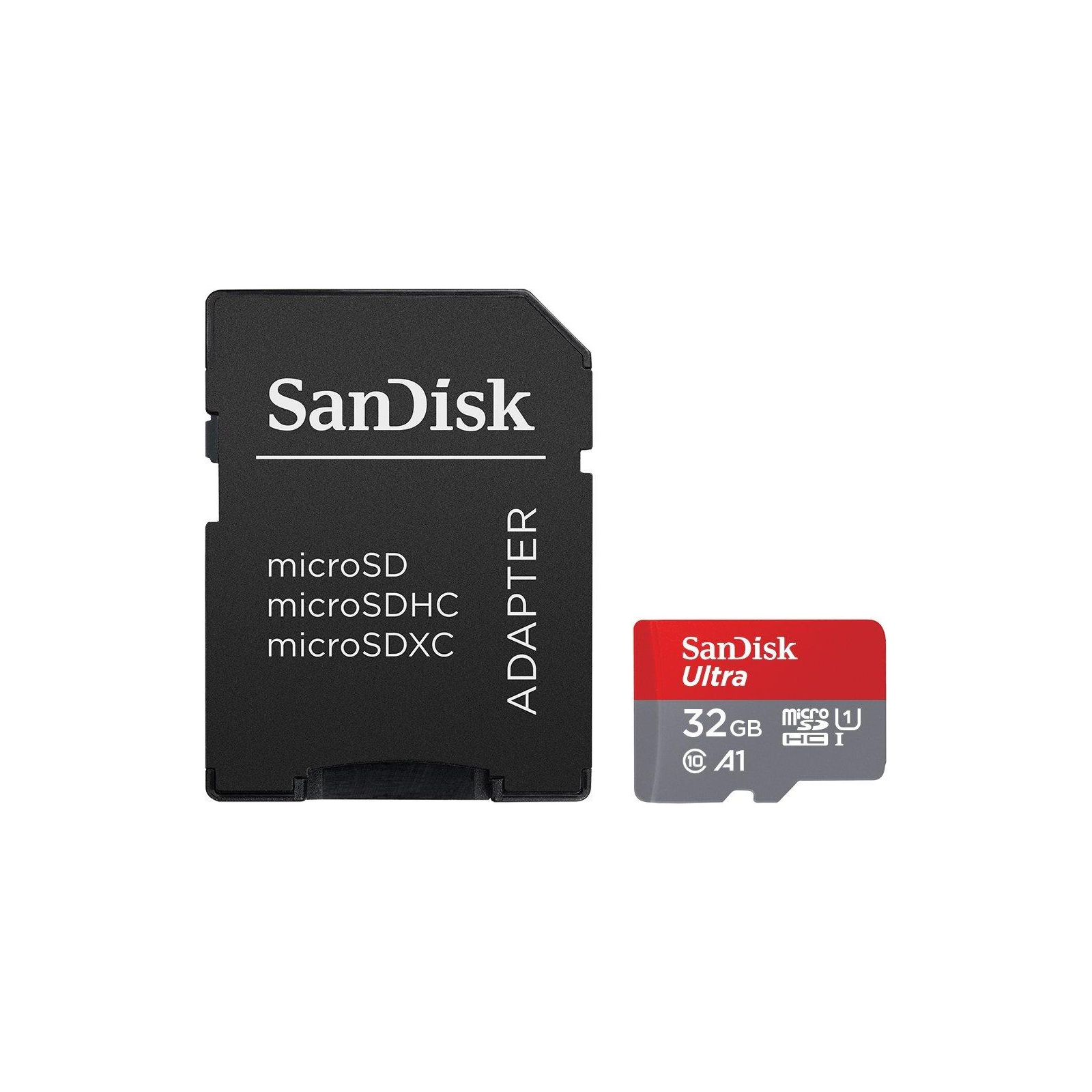 Карта памяти SanDisk 32GB microSDHC class 10 UHS-I A1 Ultra (SDSQUAR-032G-GN6TA)