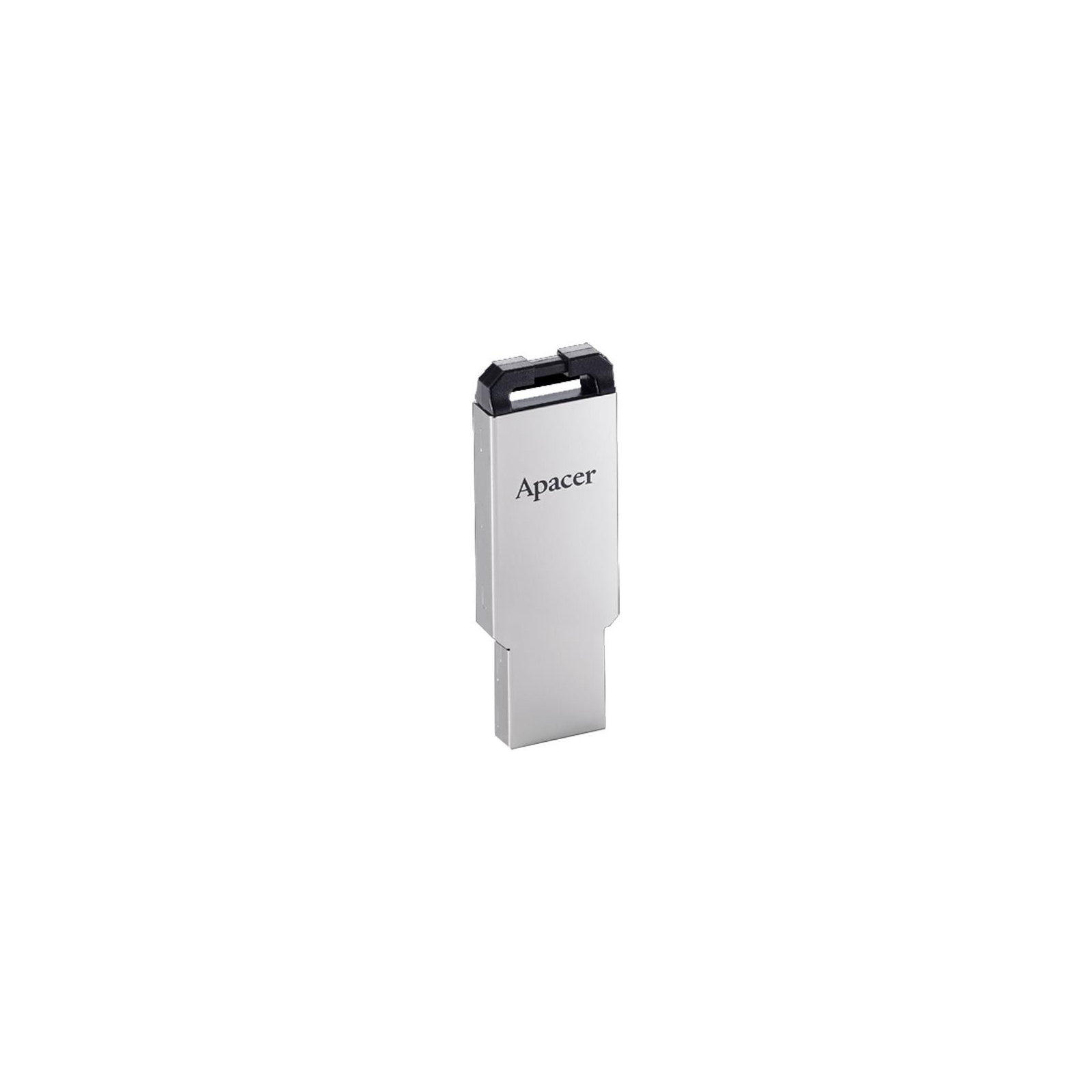 USB флеш накопитель Apacer 32GB AH310 Silver USB 2.0 (AP32GAH310S-1) изображение 2