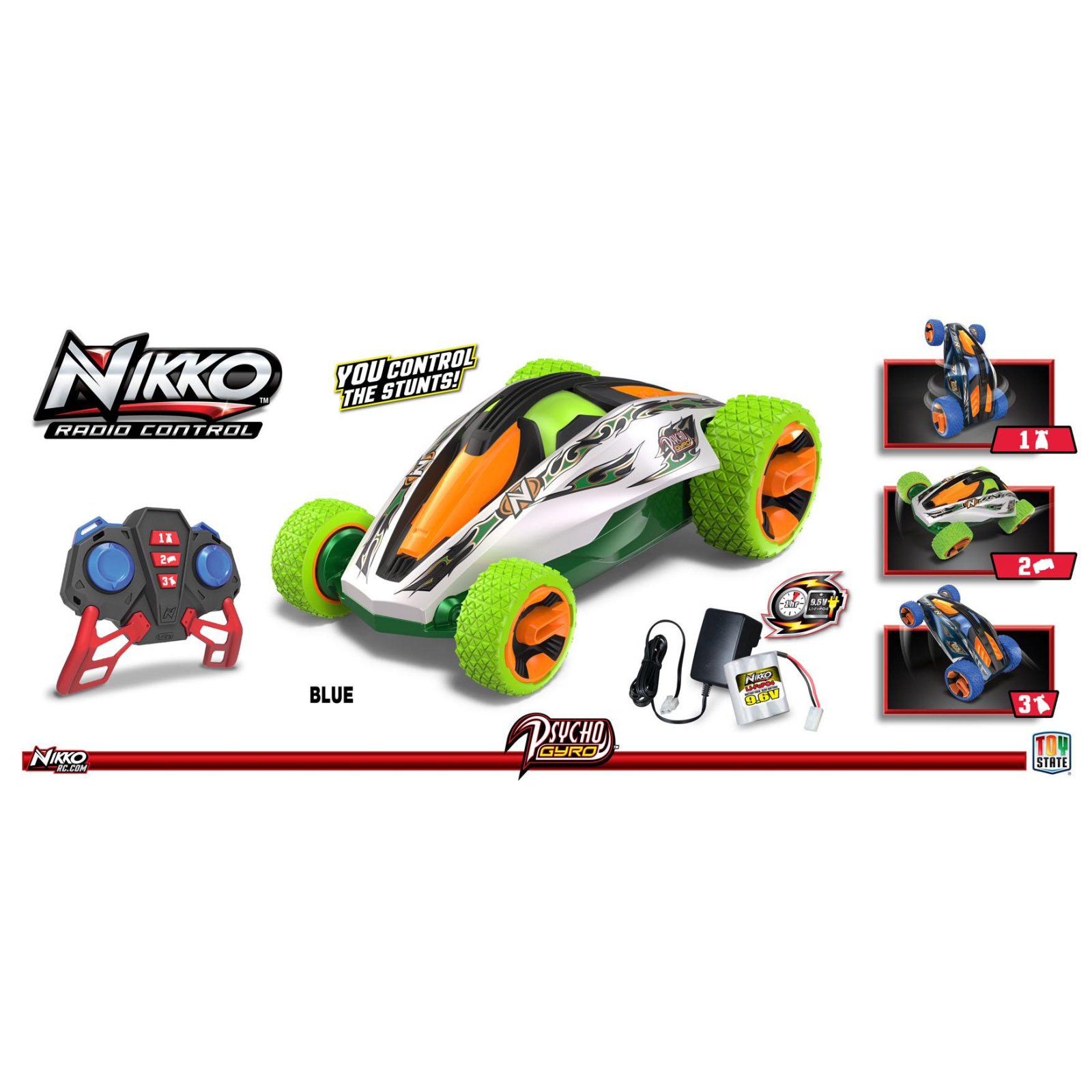 Радиоуправляемая игрушка Nikko Psycho Gyro зелёный (90252) изображение 4