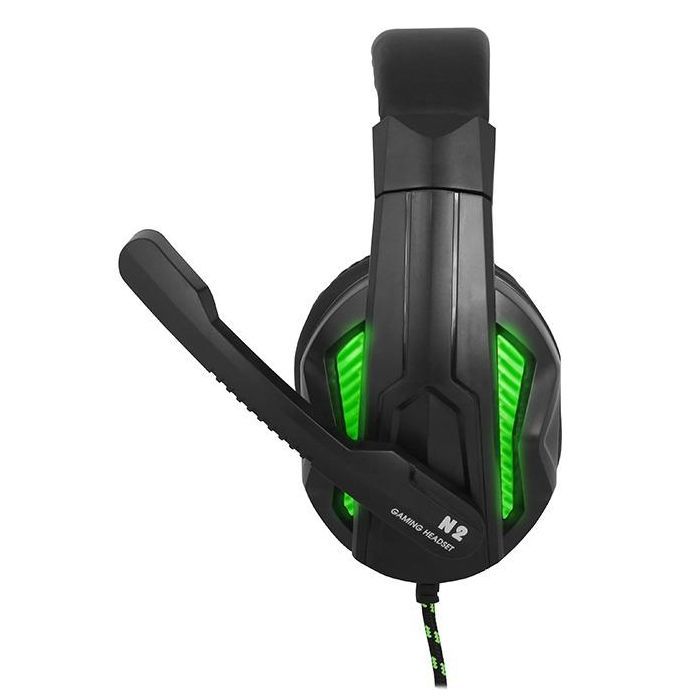 Наушники Gemix N2 LED Black-Green Gaming изображение 3