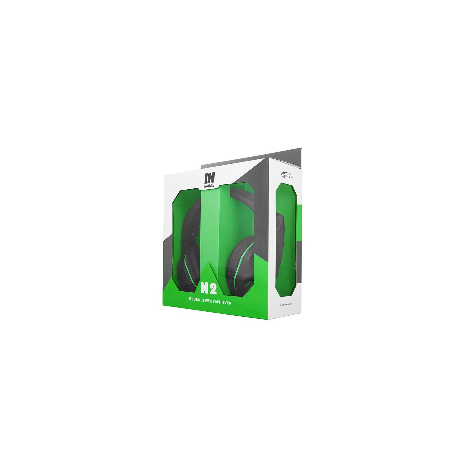 Наушники Gemix N2 LED Black-Green Gaming изображение 5