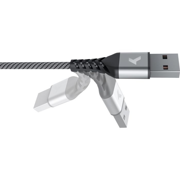 Дата кабель USB 2.0 AM to Micro 5P 1.0m Flex Gray Pixus (4897058531145) изображение 3