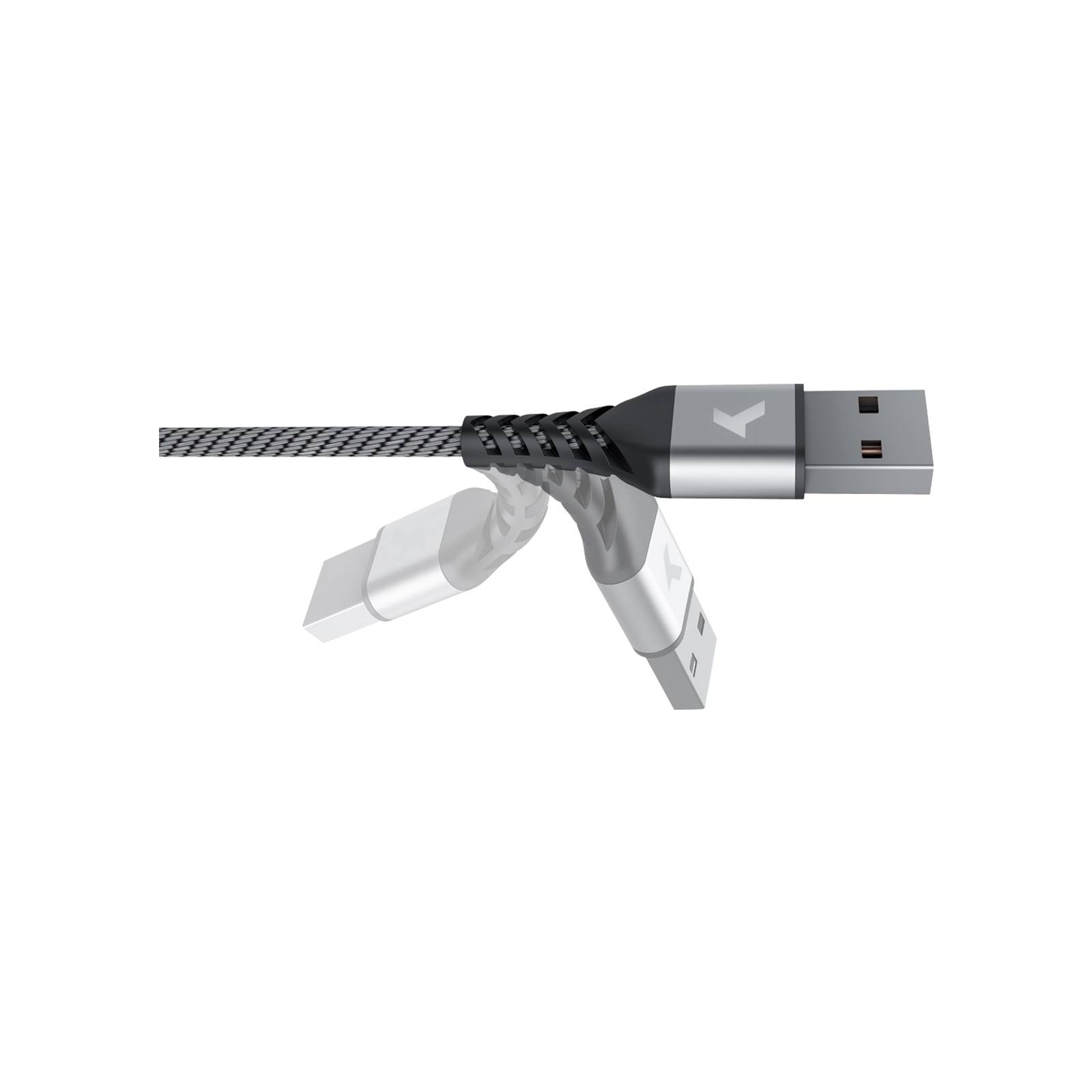 Дата кабель USB 2.0 AM to Micro 5P 1.0m Flex Gray Pixus (4897058531145) изображение 3