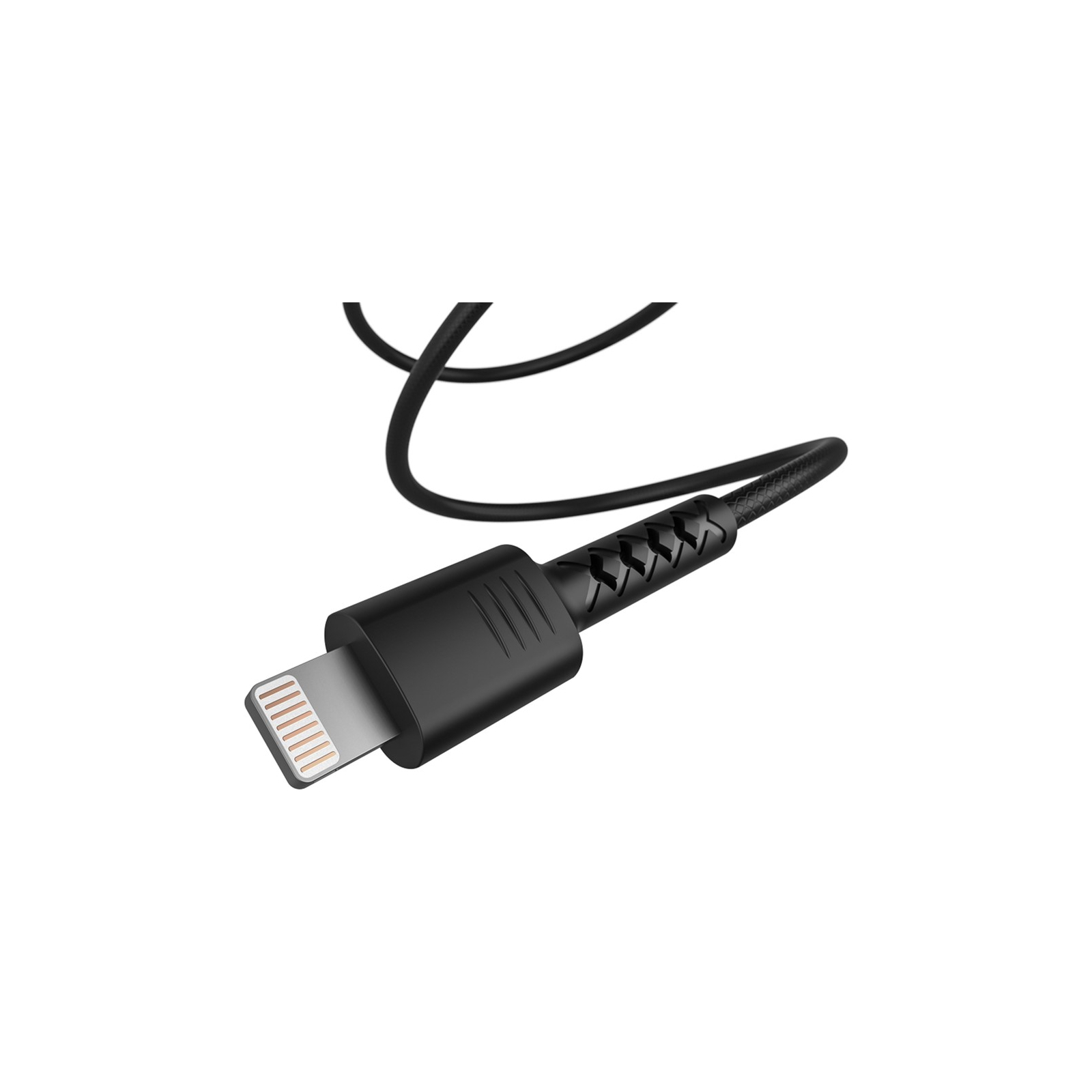 Дата кабель USB 2.0 AM to Lightning 1.0m Soft black Pixus (4897058530933) зображення 3