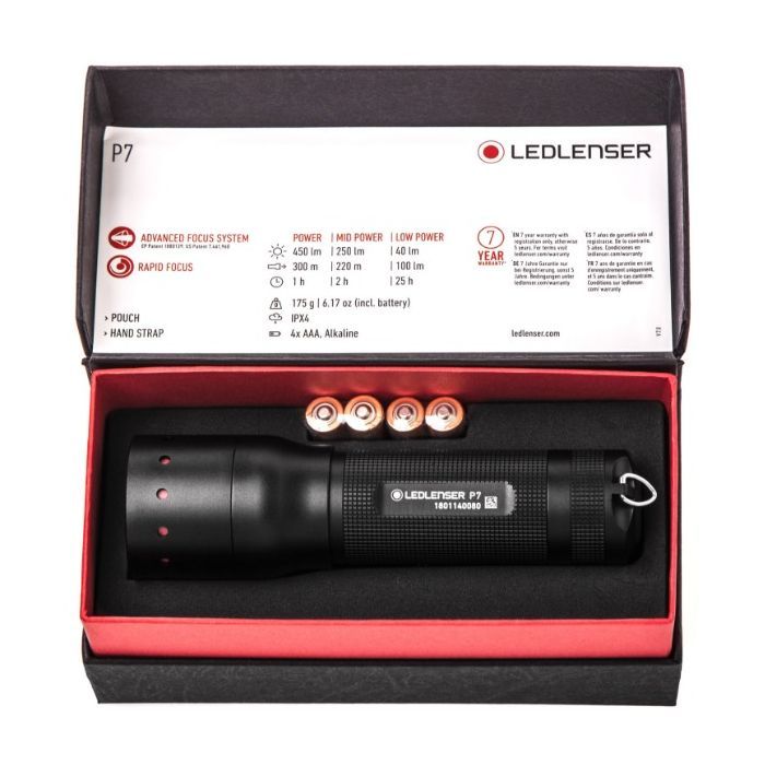Фонарь LedLenser P7, 450/250/40 (501046) изображение 5