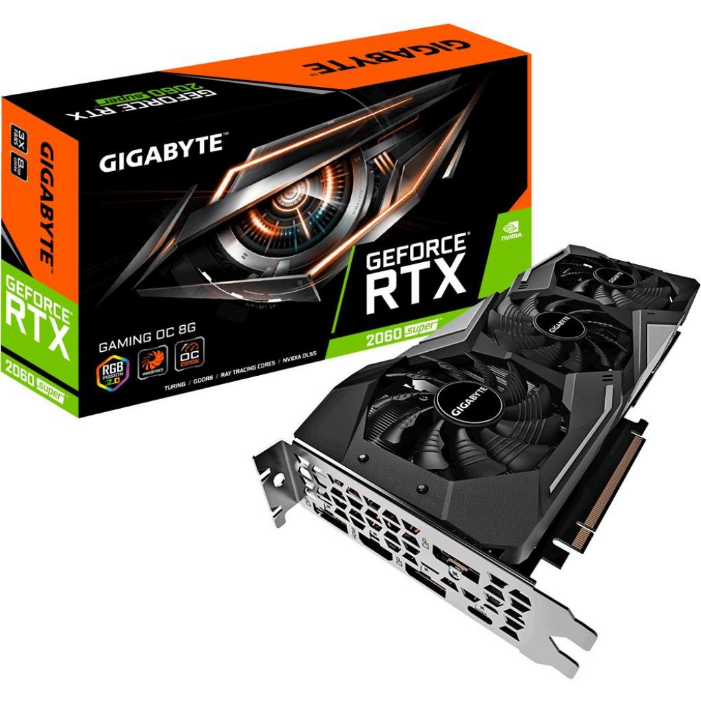 Видеокарта GIGABYTE GeForce RTX2060 SUPER 8192Mb GAMING OC (GV-N206SGAMING OC-8GC)