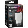 Зарядное устройство Defender UPA-22 white, 2xUSB, 2.1A (83580) изображение 3