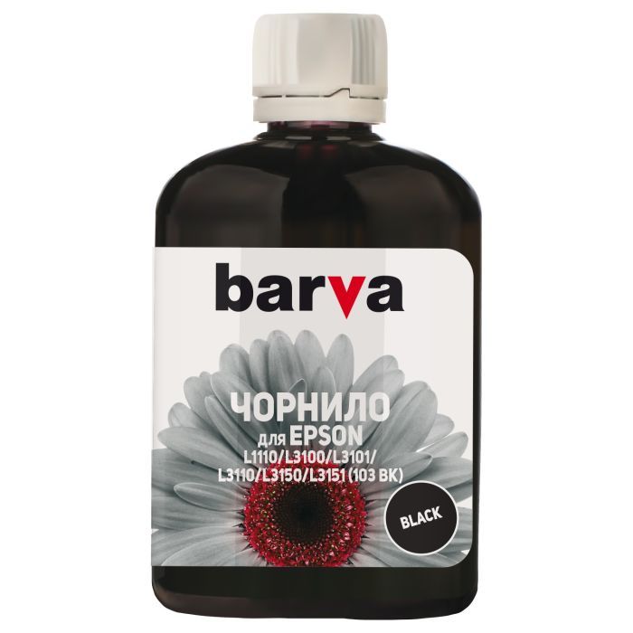 Чернила Barva EPSON L1110/L3100 (103) 100мл BLACK (E103-690)