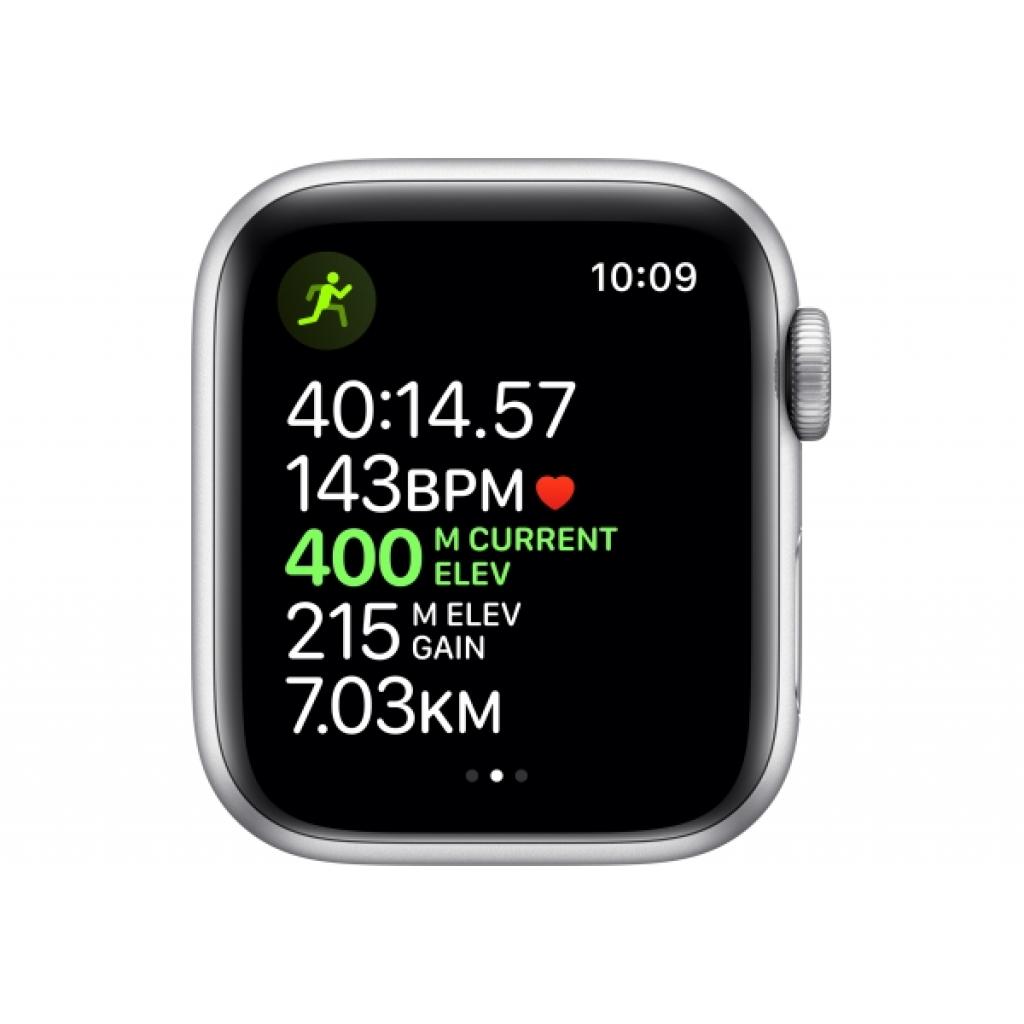 Смарт-годинник Apple Watch Series 5 GPS, 40mm Silver Aluminium Case with White Sp (MWV62UL/A) зображення 4