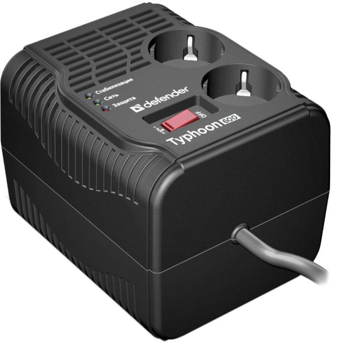Стабилизатор Defender Typhoonl 600VA (99032) (99032) изображение 3
