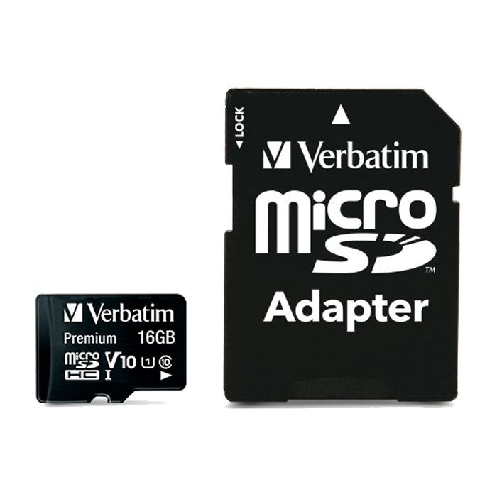 Карта памяти Verbatim 16GB microSDHC class 10 (MDAVR-10/G)