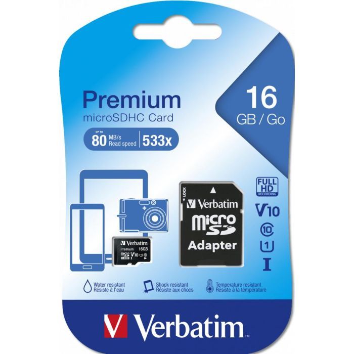 Карта памяти Verbatim 16GB microSDHC class 10 (MDAVR-10/G) изображение 3
