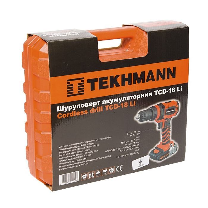 Шуруповерт Tekhmann TCD-18 Li (843866) изображение 7