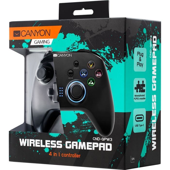 Геймпад Canyon CND-GPW3 Wireless android/PC Black (CND-GPW3) зображення 4