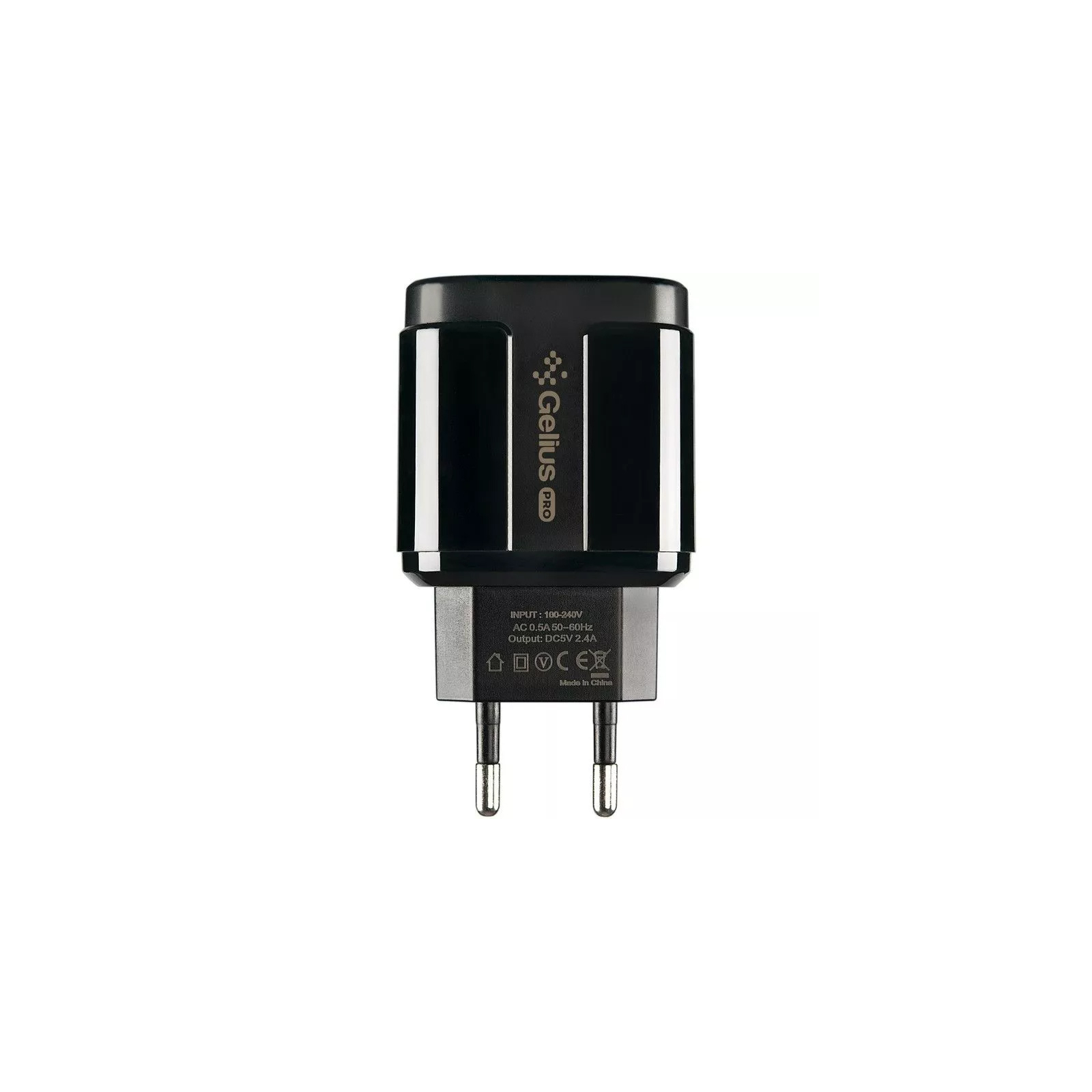 Зарядное устройство Gelius Pro Avangard GP-HC06 2USB 2.4A + Cable iPhone X Black (00000075587) изображение 2