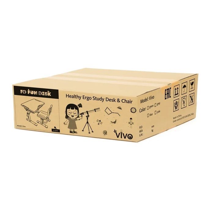Парта со стулом FunDesk Vivo Grey (221892) изображение 5