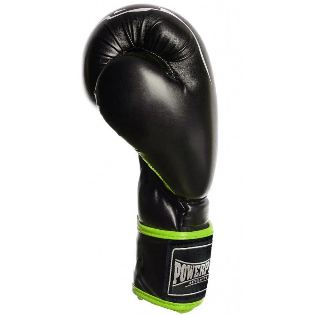 Боксерські рукавички PowerPlay 3018 16oz Black/Green (PP_3018_16oz_Black/Green) зображення 3