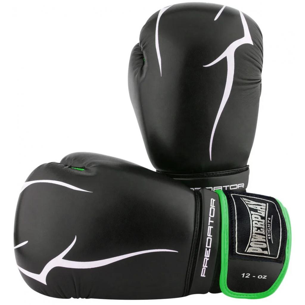 Боксерські рукавички PowerPlay 3018 16oz Black/Green (PP_3018_16oz_Black/Green) зображення 6